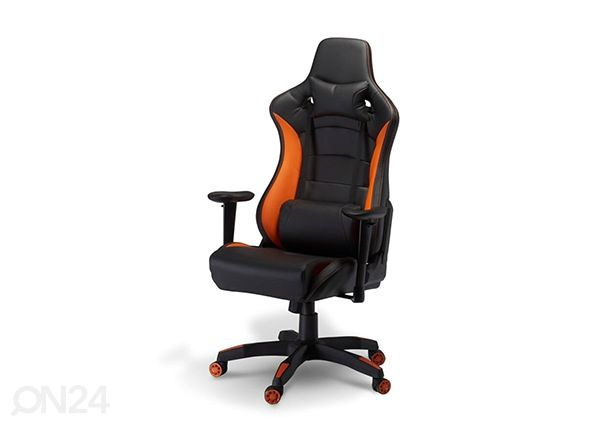 Кресло геймерское Gaming de Luxe, чёрный/оранжевый