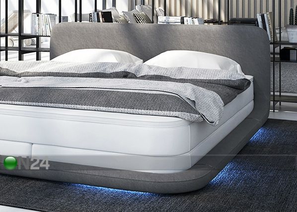 Кровать с LED светильником + матрас 180x200 cm