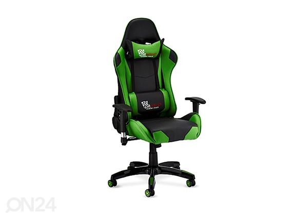 Рабочий стул Gaming, зелёный/чёрный