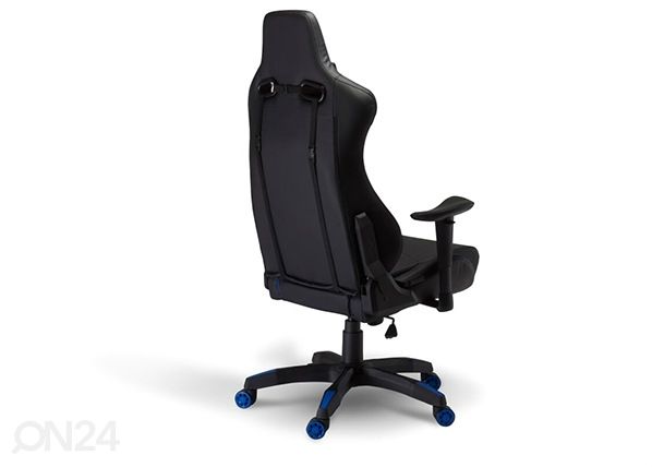 Рабочий стул Gaming de Luxe, чёрный/синий