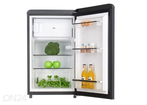 Ретро-холодильник Wolkenstein, черный матовый