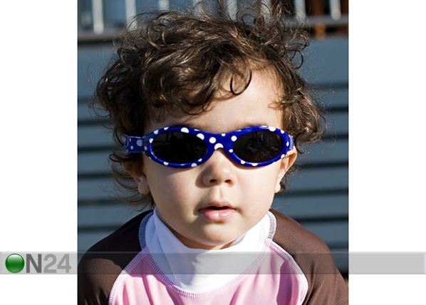 Солнцезащитные очки синие в горошек 0-2 лет