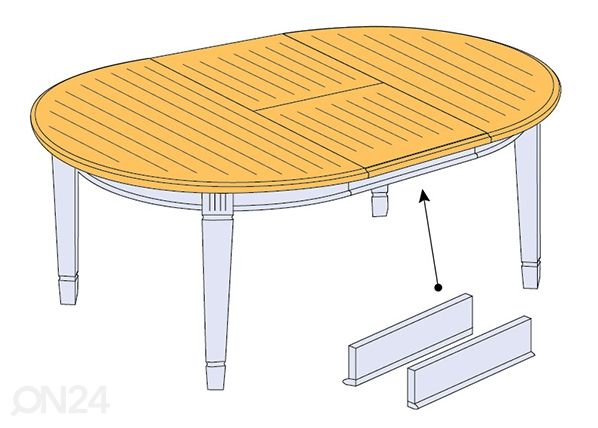 Удлинения опорных планок для стола Scandic Home, 2 шт
