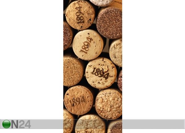 Флизелиновые фотообои Bottle corks 90x202 cm