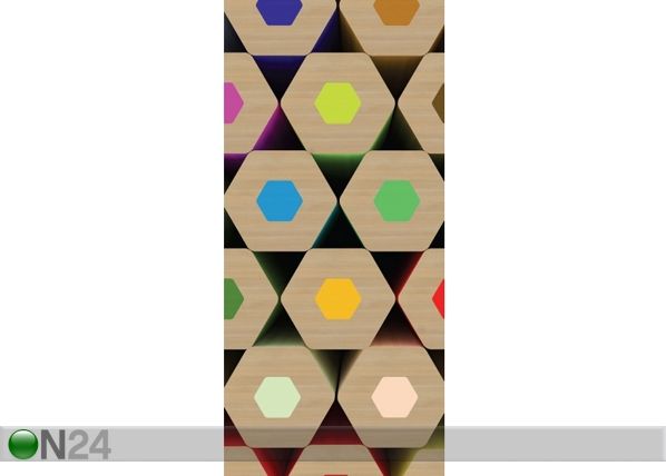 Флизелиновые фотообои Colored pencils 90x202 cm