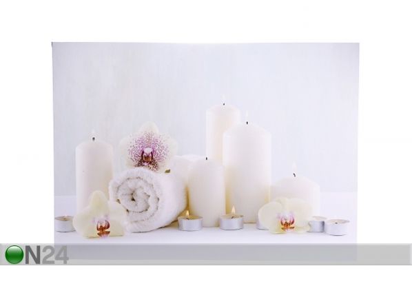 LED настенная картина Candles & Towels 50x70 см