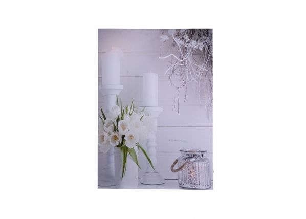 LED настенная картина Tulip Bouquet 30x40 см