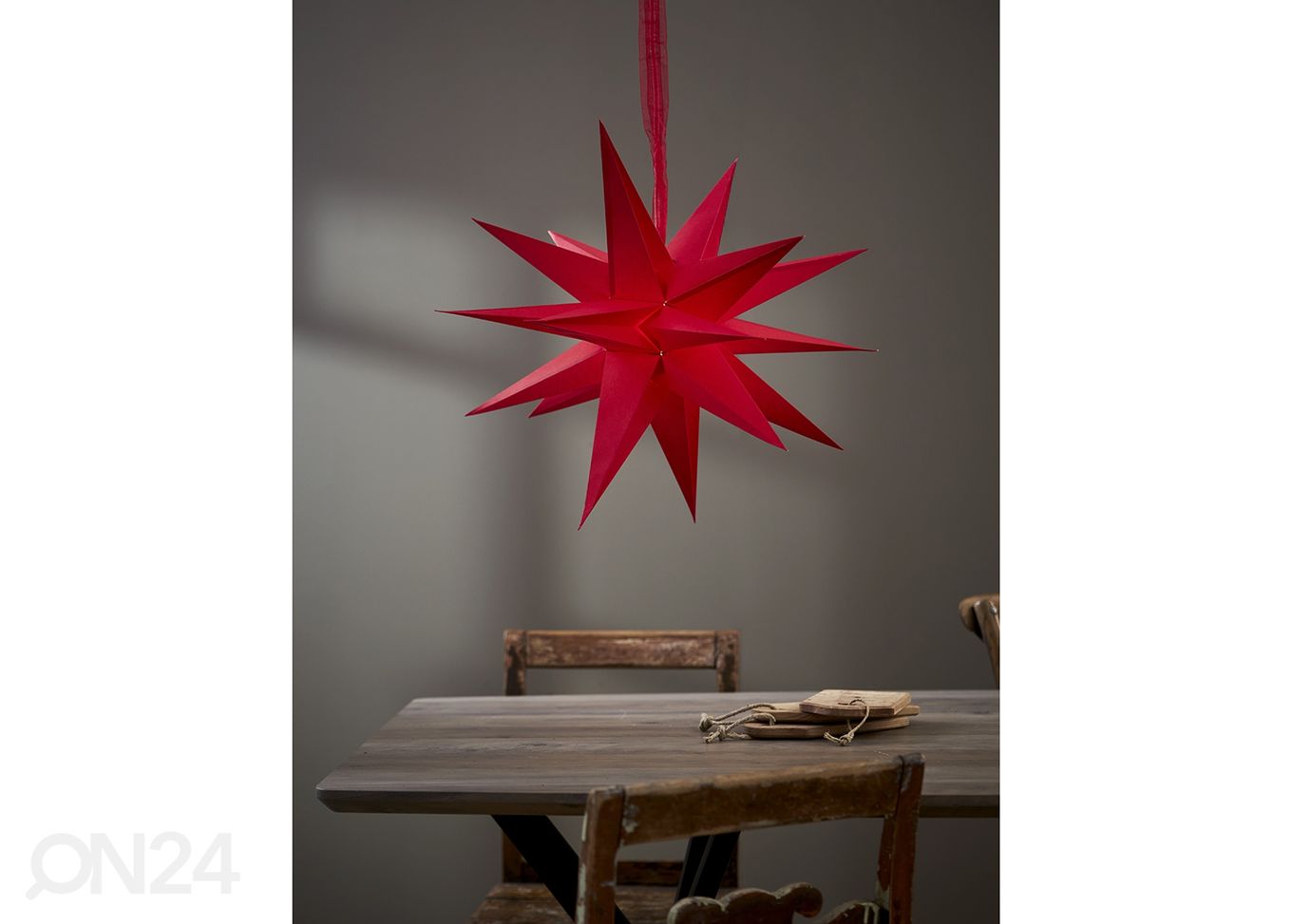 Бумажная звезда December 45 cm, красный увеличить