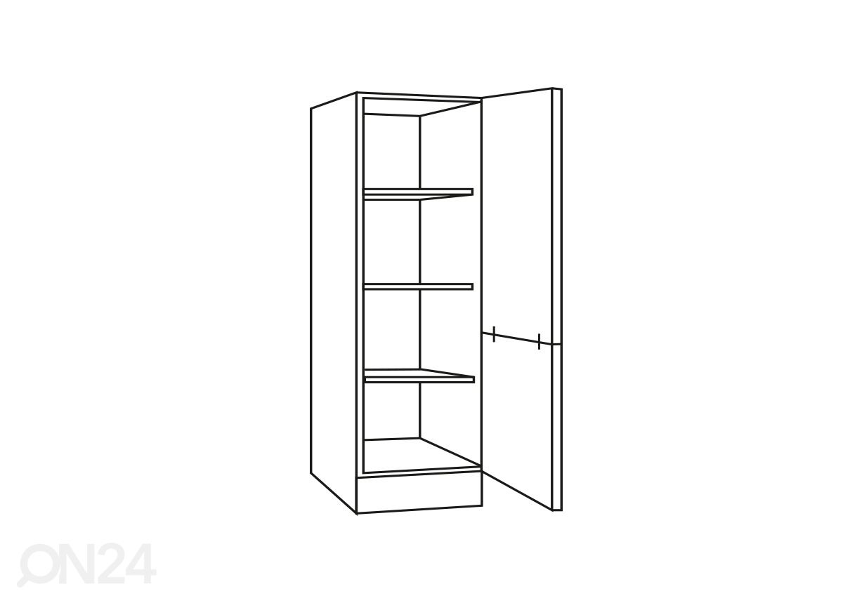 Высокий кухонный шкаф Faro 60 cm увеличить