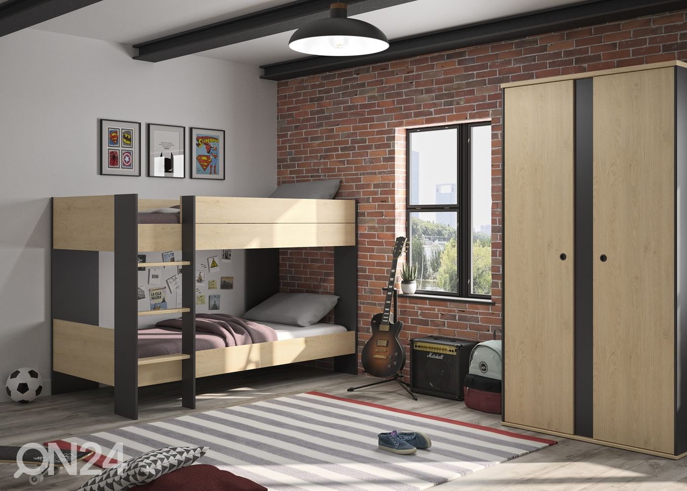 Двухъярусная кровать Duplex 90x200 cm увеличить