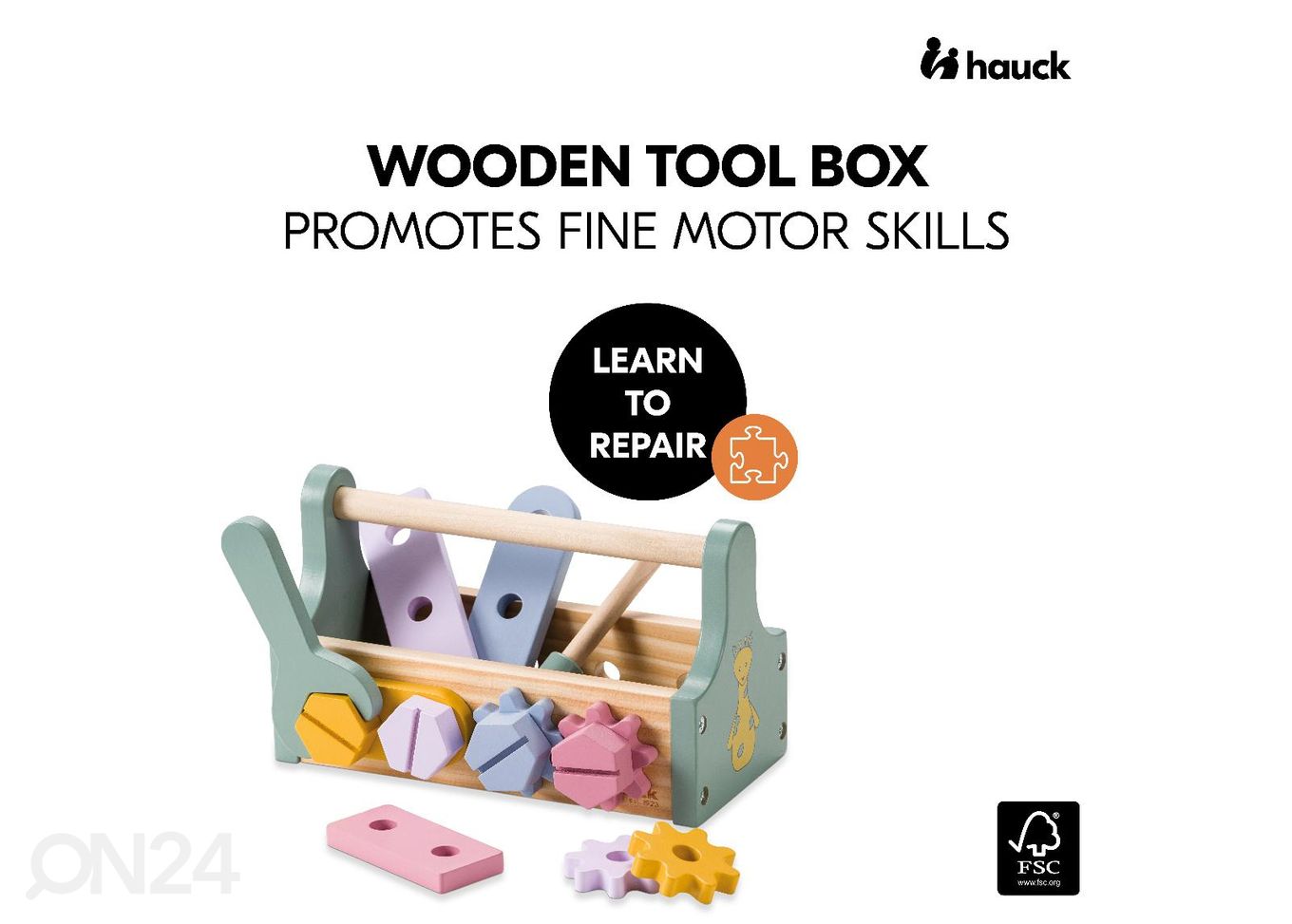Деревянный ящик для инструментов Hauck Learn to Repair увеличить