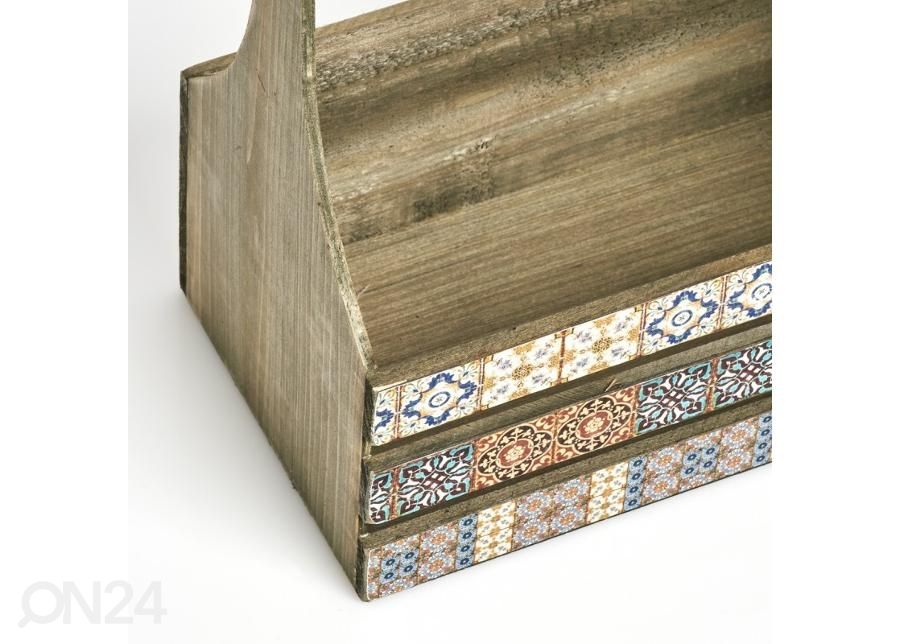 Деревянный ящик с ручкой для хранения Mosaic увеличить