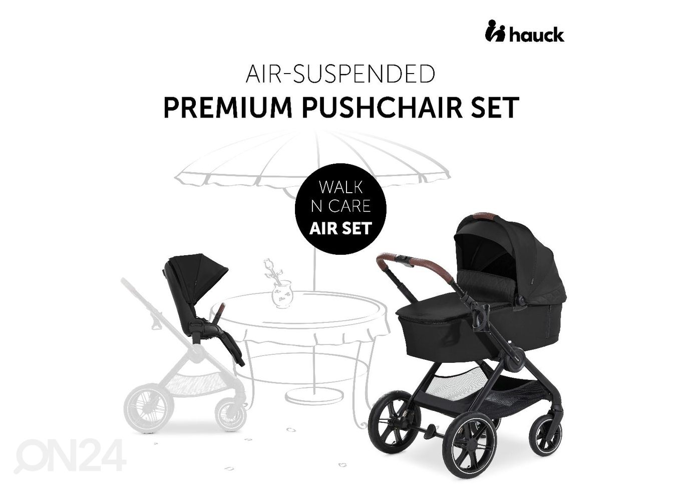 Детская люлька Hauck Comfort Walk N Care Air Set увеличить