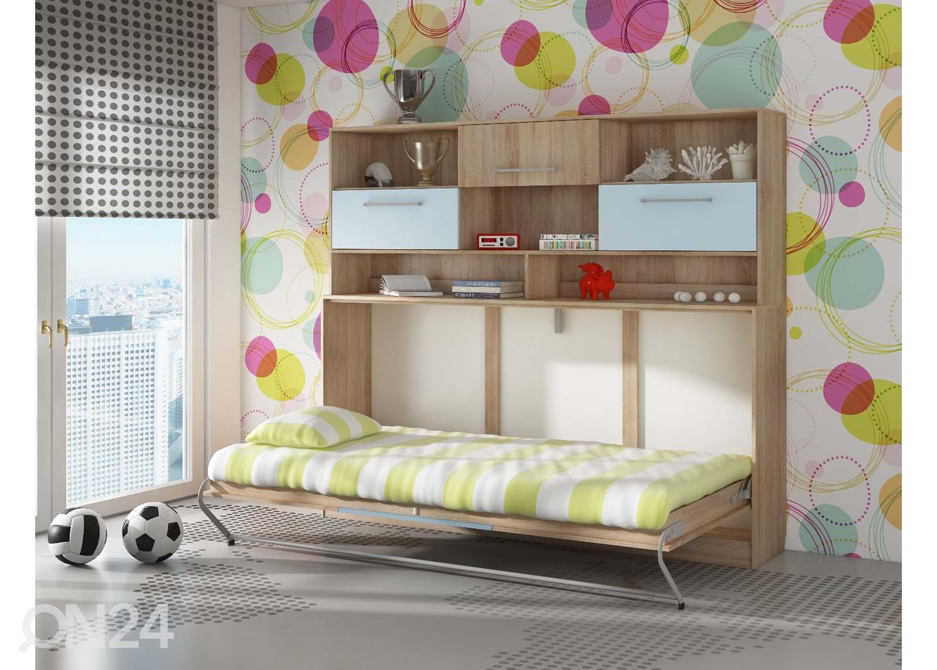 Детская откидная кровать-шкаф 90x200 cm увеличить