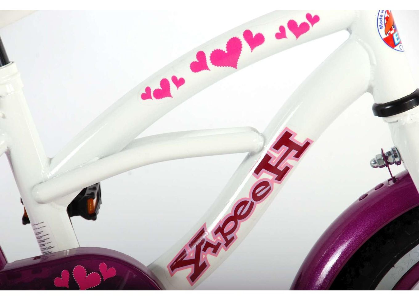 Детский велосипед для девочек Heart Cruiser 12 дюймов Yipeeh увеличить