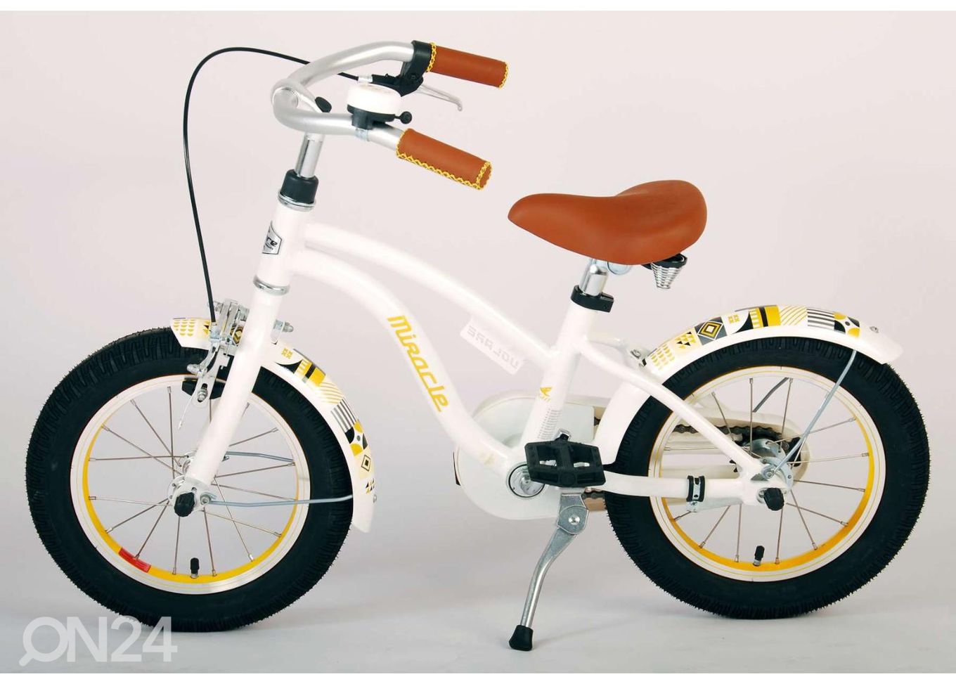 Детский велосипед 14 дюймов Volare Miracle Cruiser белый увеличить