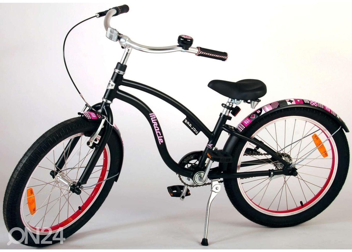 Детский велосипед 20 дюймов Volare Miracle Cruisermatt-черный увеличить