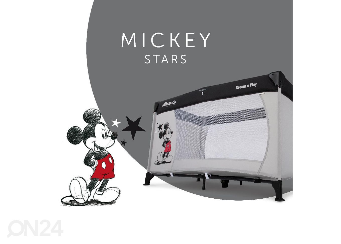 Дорожная кроватка Hauck Disney Dream N Play Mickey Stars увеличить