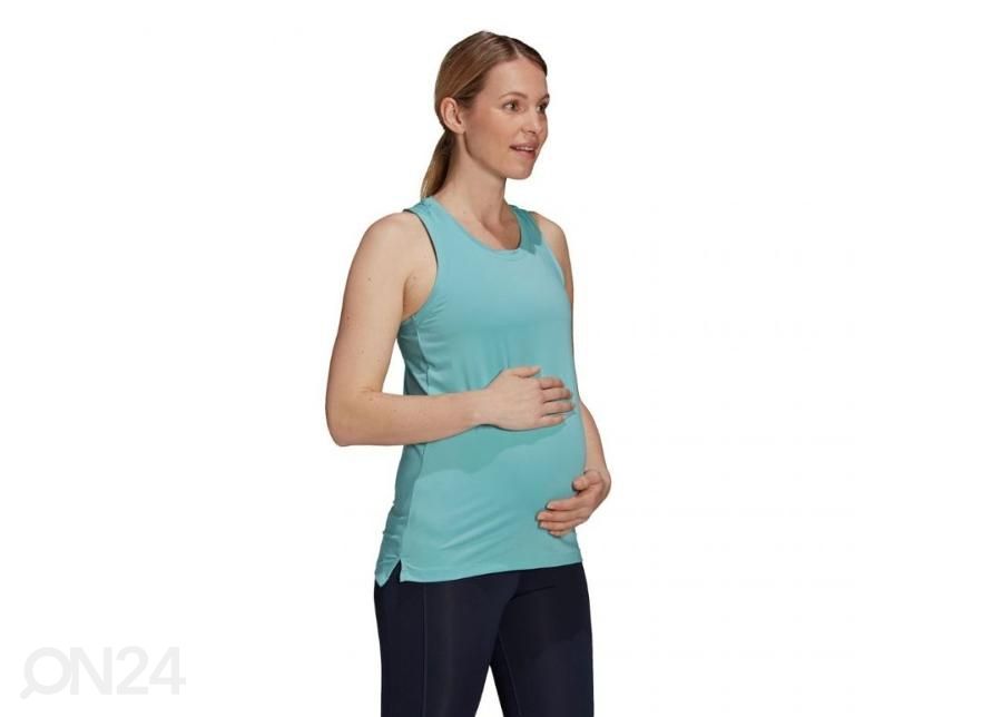 Женская тренировка майка для беременных Adidas Aeroready увеличить