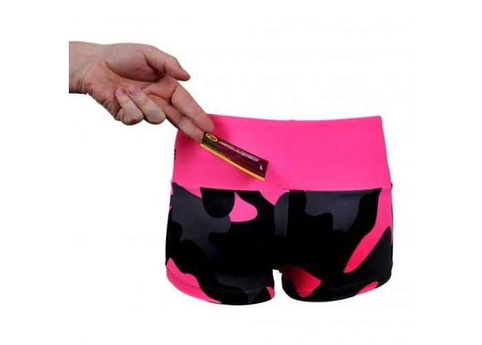 Женские шорты CRUSSIS Black-Pink увеличить