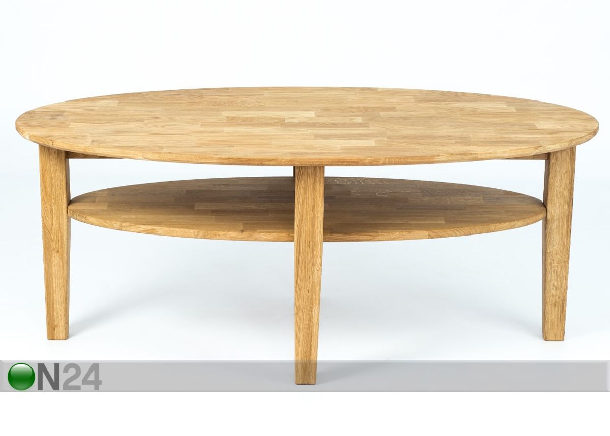 Журнальный стол из массива дуба Gustav 130x70 cm увеличить