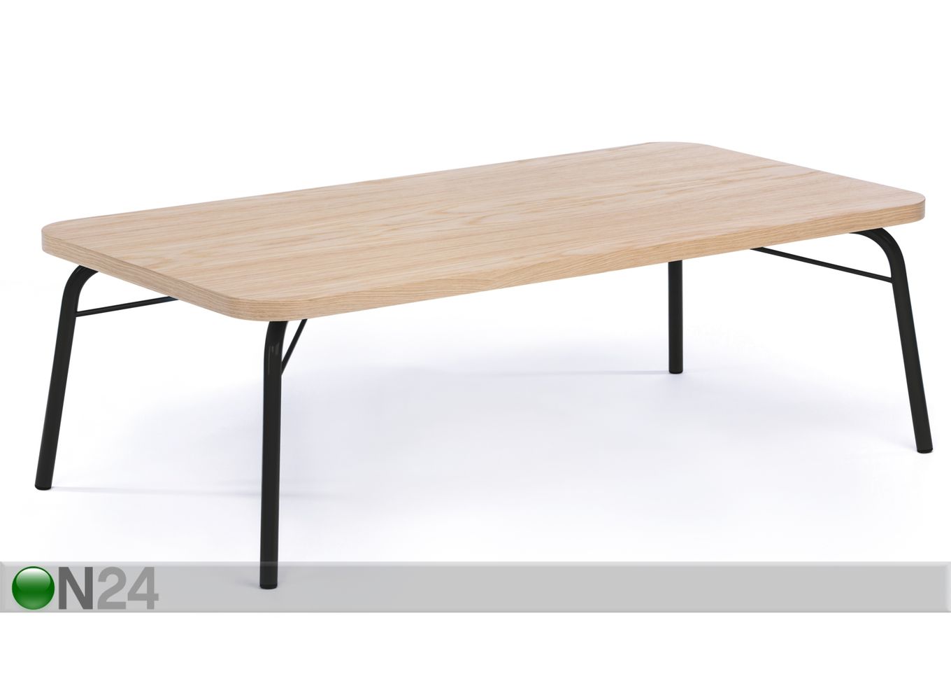 Журнальный стол Ashburn Coffee Table Oak-Black 125x65 cm увеличить
