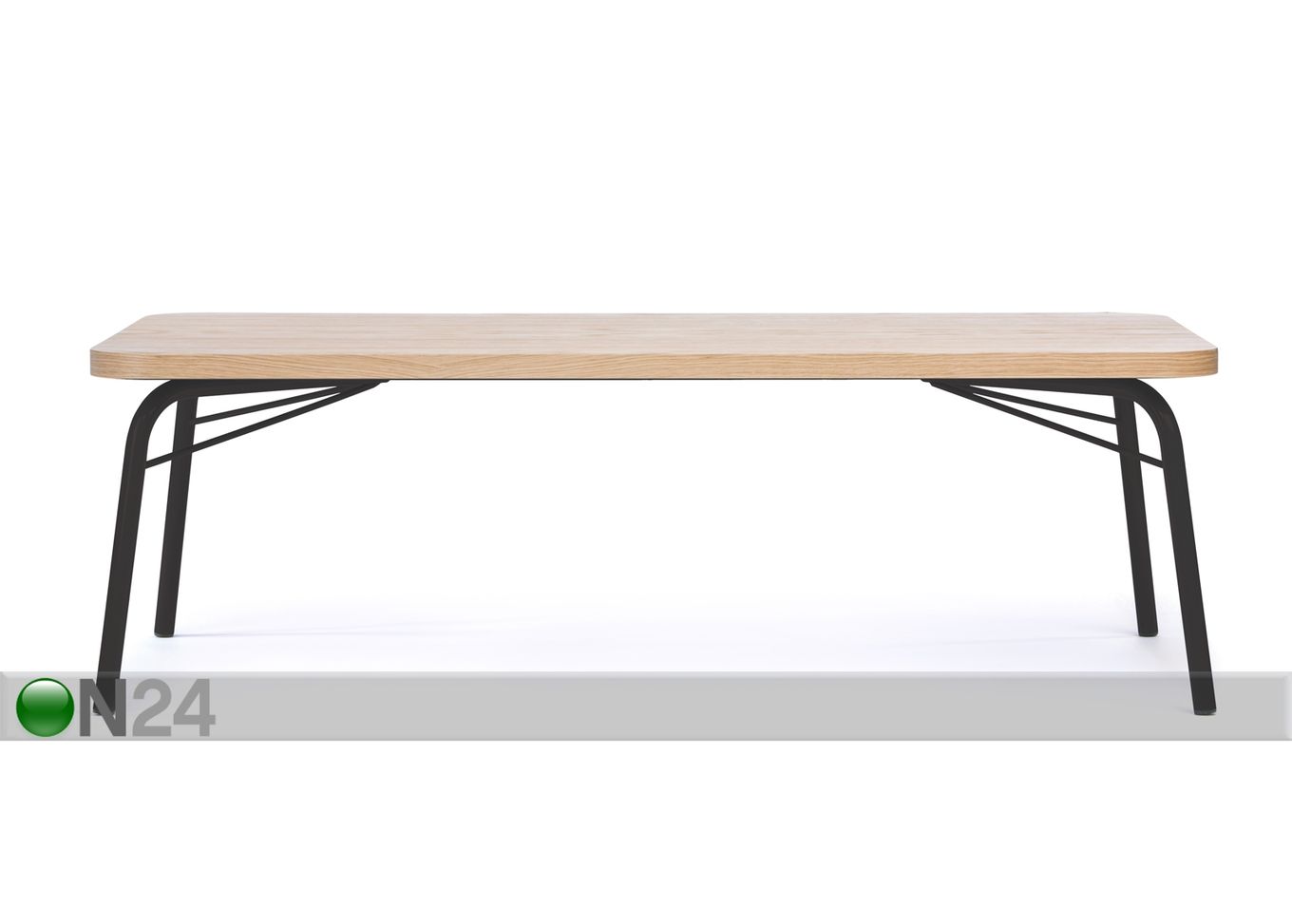 Журнальный стол Ashburn Coffee Table Oak-Black 125x65 cm увеличить
