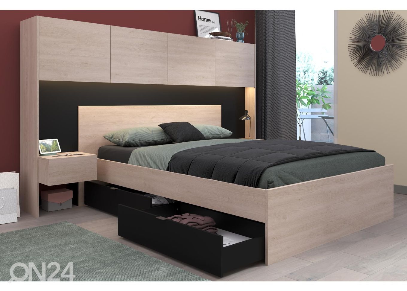Изголовье кровати-шкаф Santorin 246 cm увеличить
