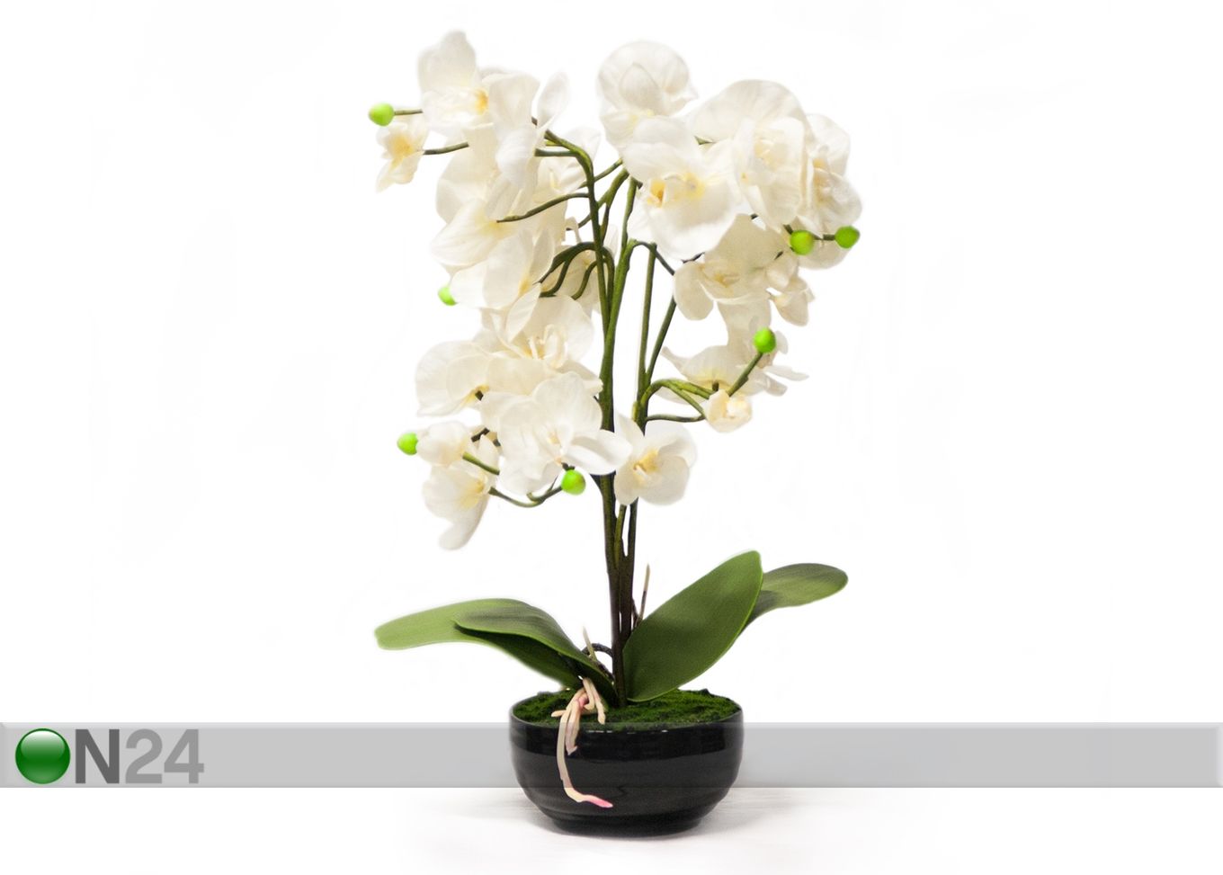 Искусственный цветок Белая орхидея h48 cm увеличить
