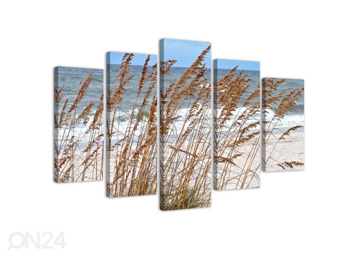 Картина из 5-частей Reeds by the Sea 100x70 см увеличить