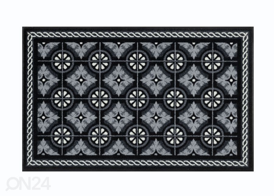 Ковер Kitchen Tiles black 75x120 см увеличить