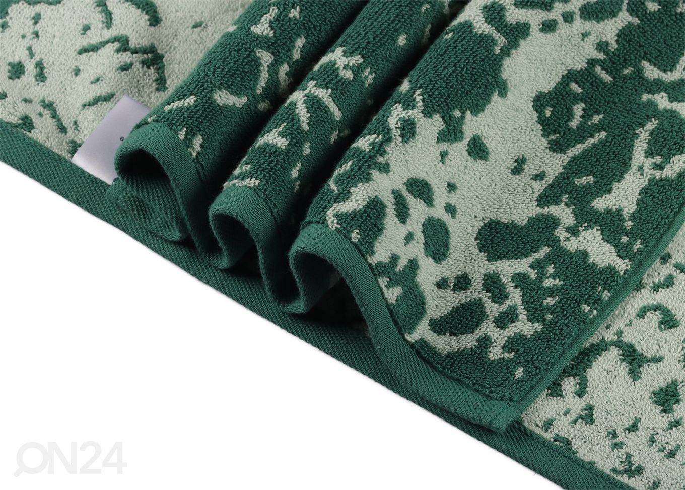 Комплект махровых полотенец Marble зелёный, 2 шт увеличить