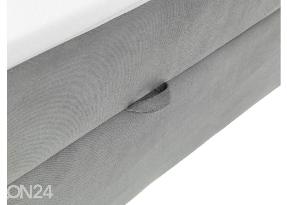 Континентальная кровать 140x200 cm, серый увеличить