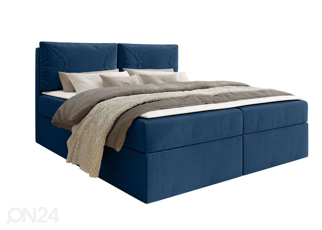 Континентальная кровать 140x200 cm, синий увеличить