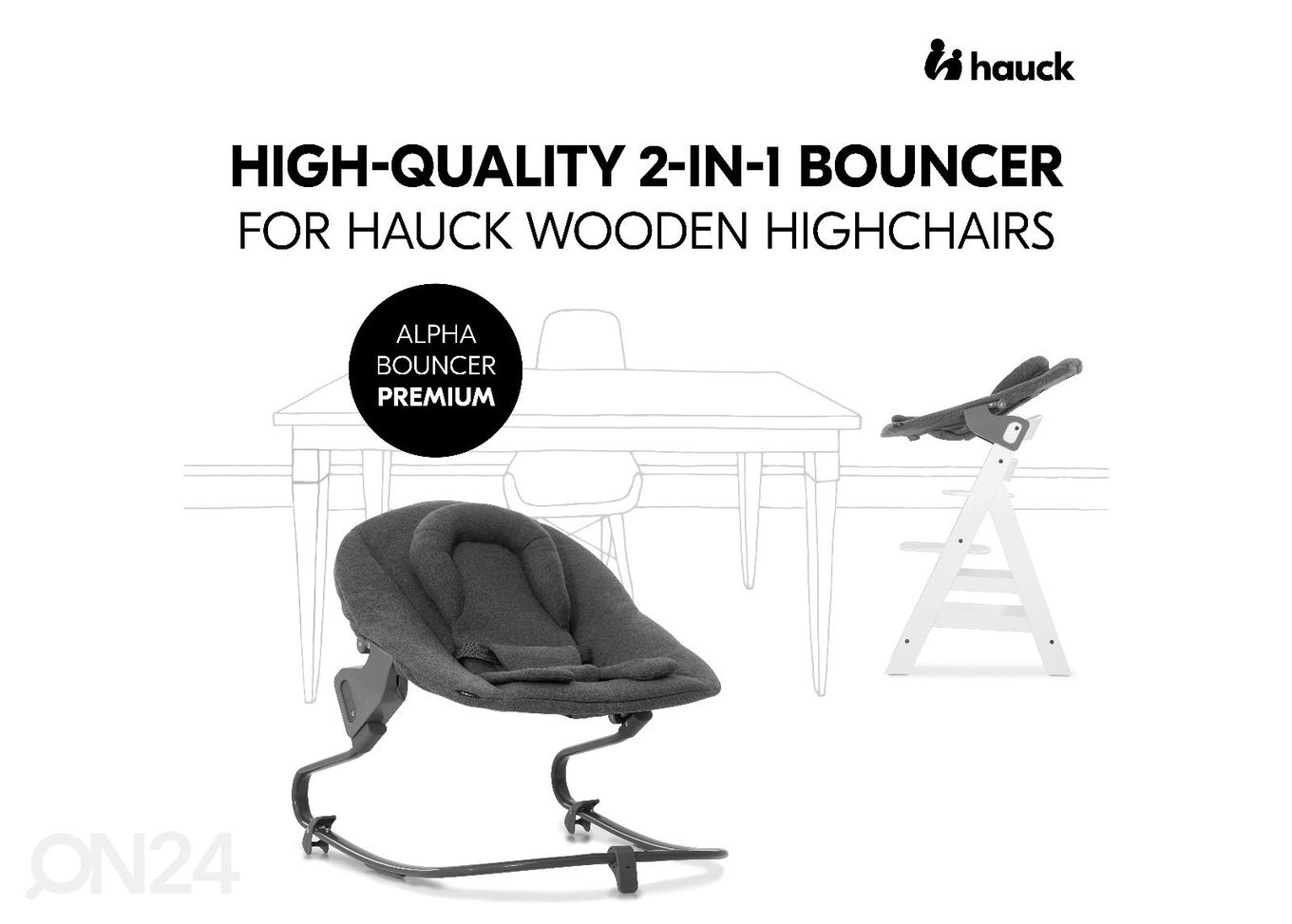 Кресло-качалка Hauck Select Alpha Bouncer Premium увеличить