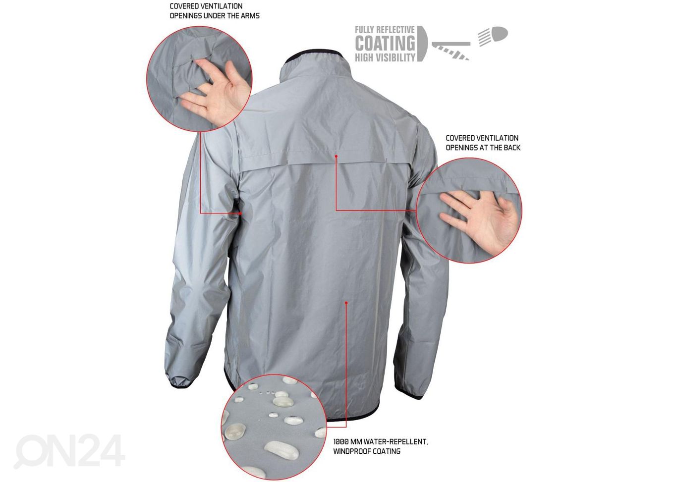 Куртка мужская светоотражающая Avento увеличить