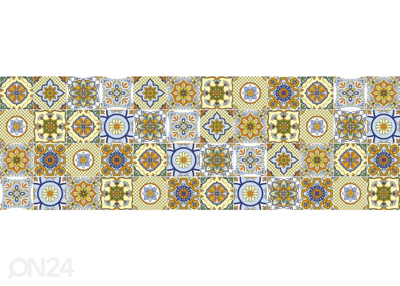 Кухонный фартук Ornamental Tiles Yellow 180x60 см увеличить