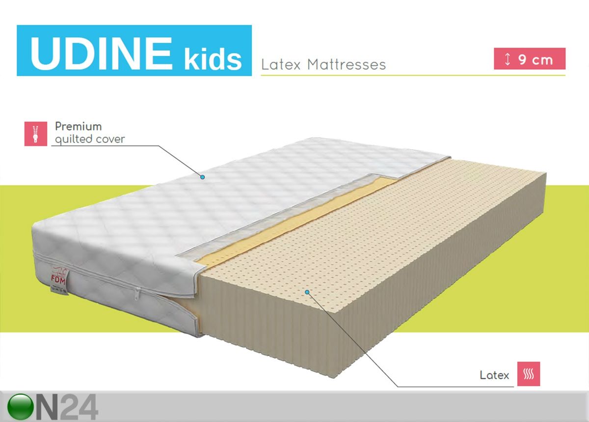 Латексный матрас Udine Kids 60x120 cm увеличить