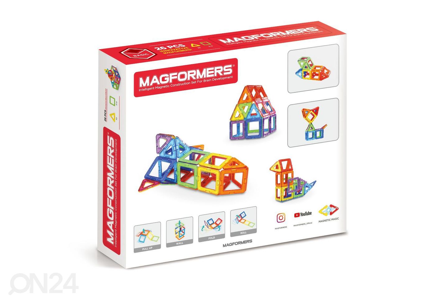 Магнитный конструктор Magformers, 26 деталей увеличить