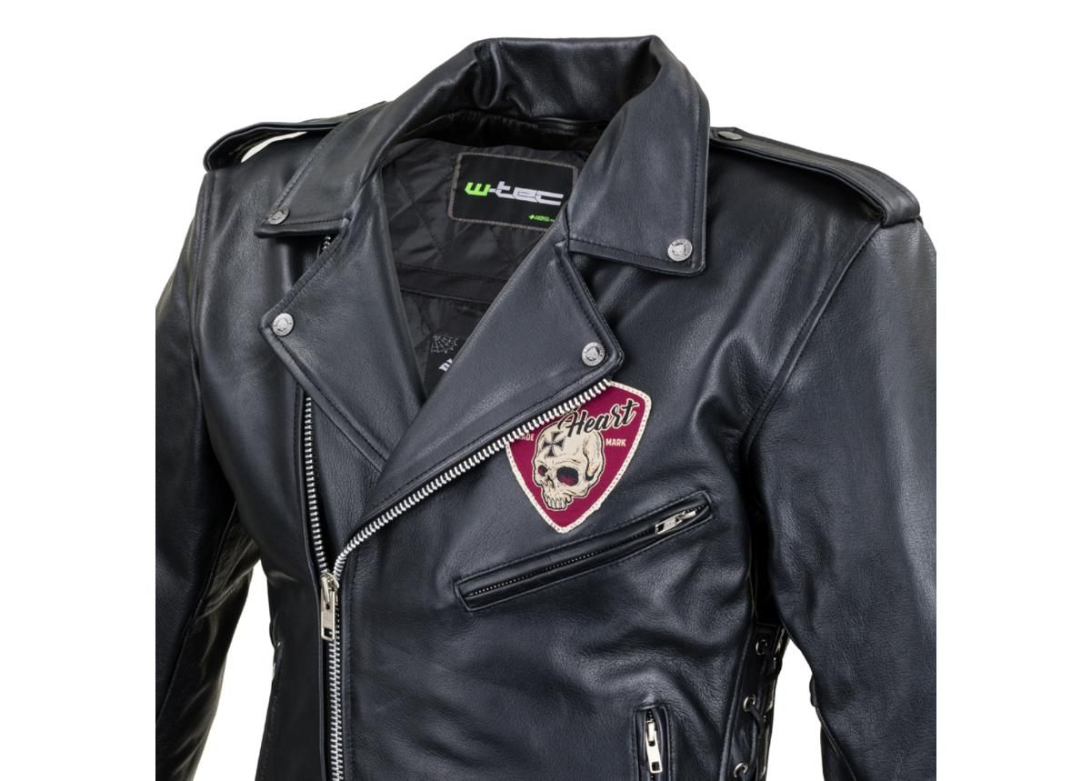 Мужская мотоциклетная куртка кожаная W-TEC Black Heart Perfect увеличить