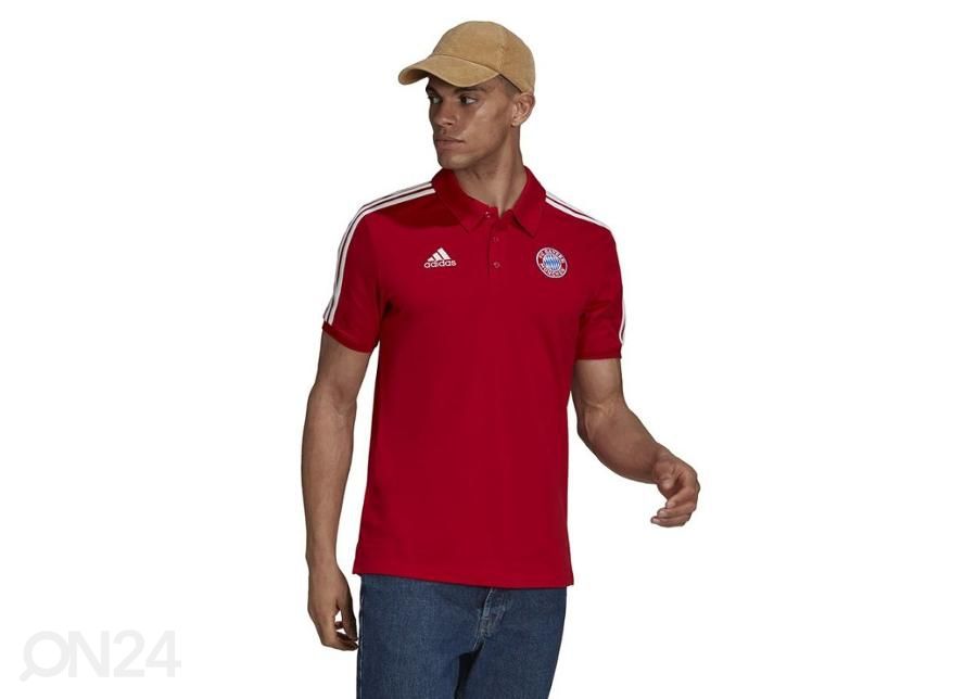 Мужская футбольная футболка Adidas FC Bayern 3-Stripes Polo увеличить