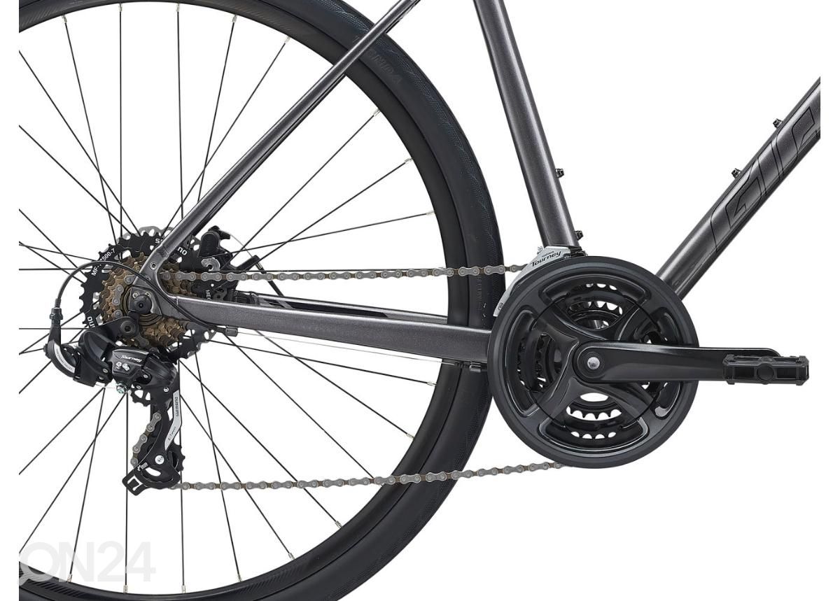 Мужской гибридный велосипед Giant Escape Disc 3 Metallic Black (2022) - M увеличить