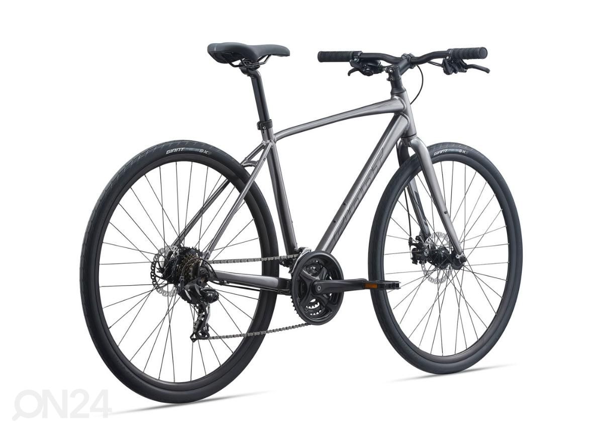 Мужской гибридный велосипед Giant Escape Disc 3 Metallic Black (2022) - M увеличить