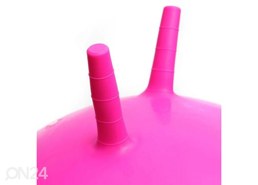 Мяч гимнастический с рожками детский Meteor 65 см розовый увеличить