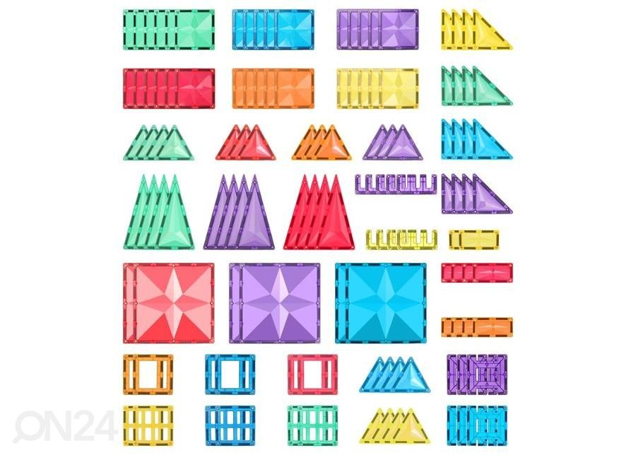 Набор магнитных блоков MNTL разноцветные, 120 детали увеличить