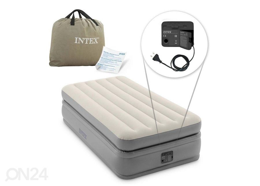 Надувная кровать Intex с электронасосом увеличить