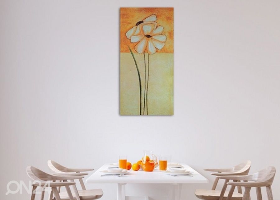 Настенная картина Painted daisies 1 3D 50x100 см увеличить