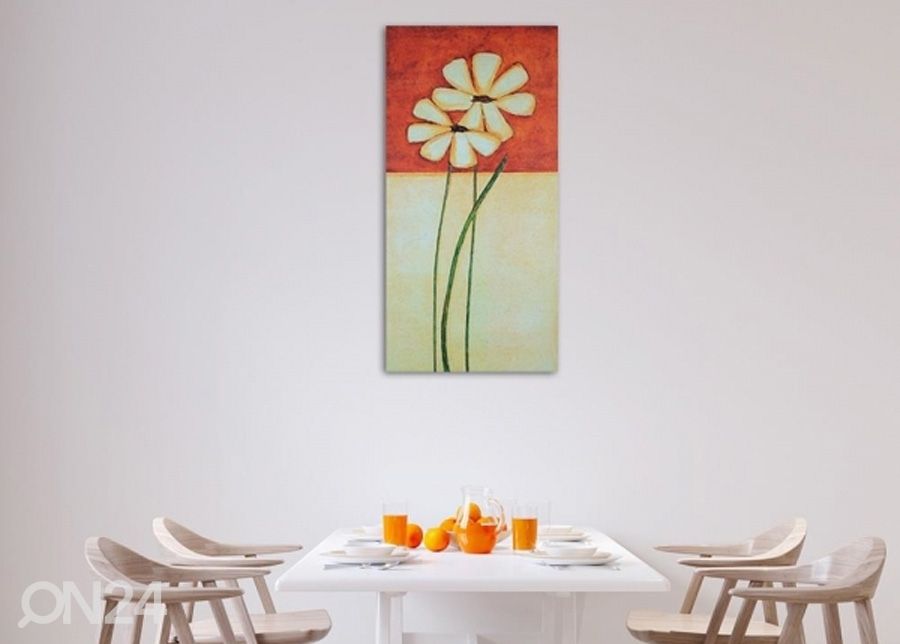 Настенная картина Painted daisies 3D 50x100 см увеличить