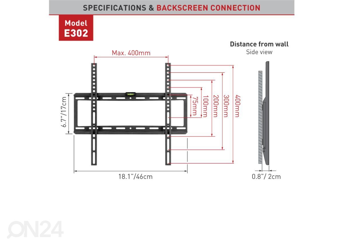 Настенное крепление для телевизора Barkan E302.B 29 "- 65" увеличить