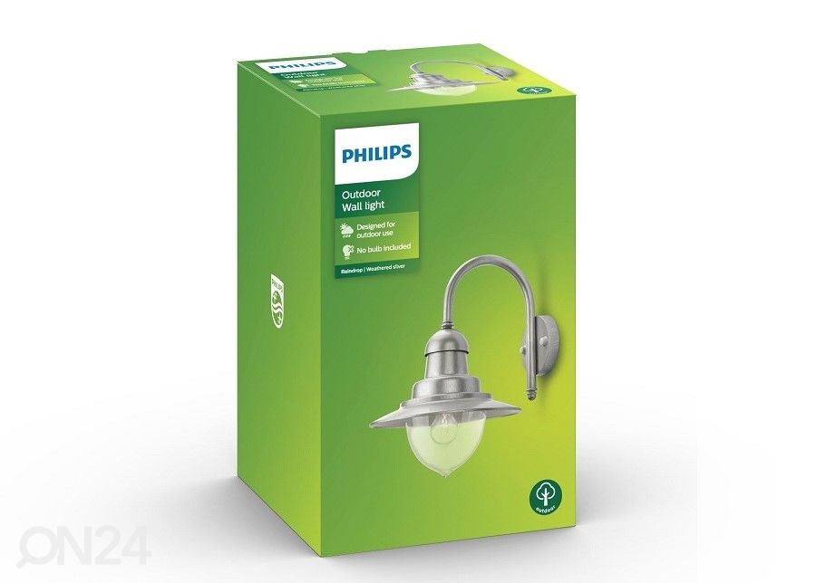 Настенный светильник Philips Raindrop 1xE27 серебряный увеличить